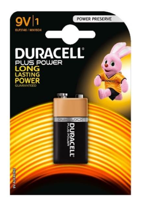 Batterie Duracell 9va